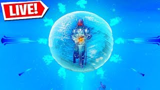 FORTNITE ICE SPHERE EVENT LIVE REACTION! (Fortnite Battle Royale LIVE Event)