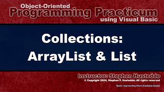 Oop Programming Vb - 10A Arraylists And Lists