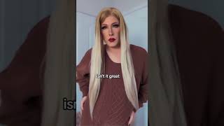 Quick Get Ready With Me, Brown Sweater Dress, Shiny Beige Nylons, And Beige Thigh High Boots