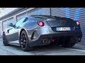 Grey Ferrari 599 GTO Sound - LOUD REVVING and Acceleration !!