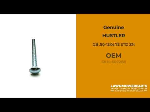 607288 CB .50-13X4.75 STD ZN - HUSTLER Genuine OEM Part 607288 CB .50-13X4.75 STD ZN - HUSTLER Genuine OEM Part