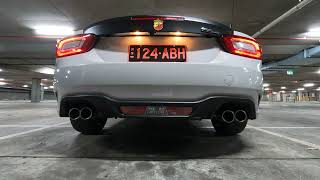 Abarth Spider 124 Monza Exhaust High Quality Audio Recording 4K60Fps