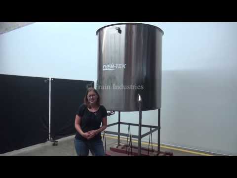 Chem-Tek, 500 gallon stainless steel single wall tank