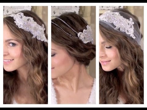 DIY 3 Boho Bridal Hair Accessories - YouTube