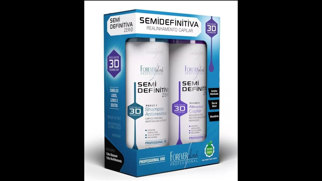 🔗Descubra a Progressiva Semidefinitiva: Transforme Seus Cabelos com o Kit Forever Liss! #cabelos