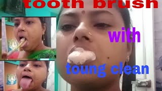 Tooth Brush With Toungue Cleaning Challenge