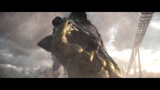 Hulk vs Dev Kurt Dövüş Sahnesi HD-Hulk vs Fenris Wolf   Fight Scene HD