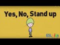 ESL Warmer: Yes, No, Stand up