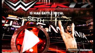 10 Man Royal Rumble Match Wr3D 2K17 Mod