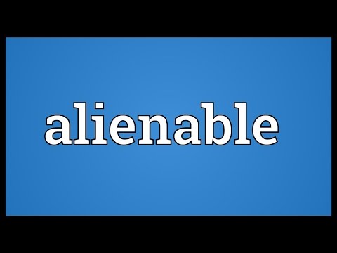 Header of alienable