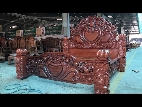 Mẫu Giường Hoàng Gia cao cấp nhất năm 2020 /Đồ Gỗ Xuân Bắc