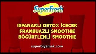 Ispanaklı Detoks İçecek, Frambuazlı Smoothie, Böğürtlenli Smoothie