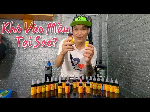 Mực Mầu Vào Da Khó Là Tại Sao?. Hướng Dẫn Về Mực Mầu