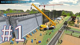 Border Wall Construction Security Fence Building gameplay trailer android