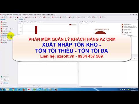 79.HD - TỒN KHO - TỒN TỐI THIỂU - TỒN TỐI ĐA - PHẦN MỀM AZ CRM