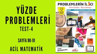 PROBLEMLERİN İLACI SORU BANKASI (Acil Matematik-Sayfa 90-91)