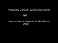 Walter Frank plays William Duckworth Imaginary Dances nª4