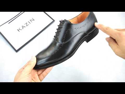 Giày Oxford công sở nam dập lỗ bên KZD054B