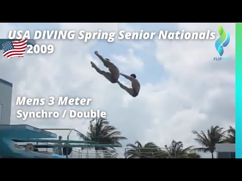 The Mens 3 Meter Synchro Final event at the 2009 USA Diving Spring Senior