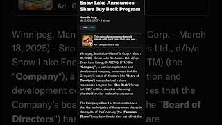 Litm Stock -Snow Lake Resources Exploding