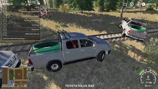 Fs 19Da 10 Tane Toyota Hiluxu Ve 1 Tane Büyük Pancar Makinesini Tren Yoluna Dizdik.