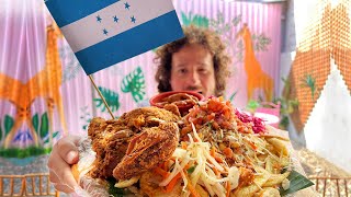 Probando comida callejera en HONDURAS 🇭🇳🍗