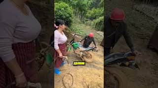 Удивительный Способ, Как Женщина Почистила Велосипед