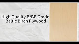 Consmos High Quality Bbb Grade Baltic Birc Plywood