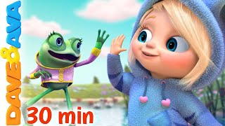 📣 Five Little Speckled Frogs | Nursery Rhymes & Baby Songs by Dave and Ava 📣