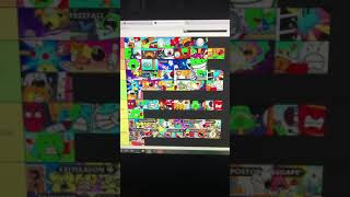 Bfdi Season 1 Episode Tierlist