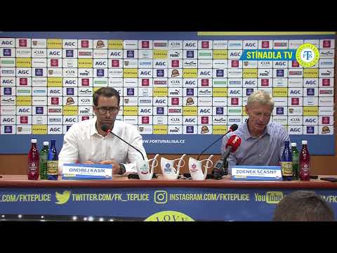 Tiskov konference hostujcho trenra po utkn Teplice - Sparta (12.8.2018)
