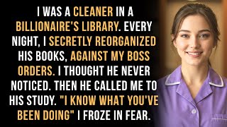 I Was A Cleaner In A Billionaires Library. He Discovered My Secret