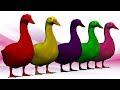 Learn Colors Animals With Goose for kids || Colorful Color Song Educational For Children