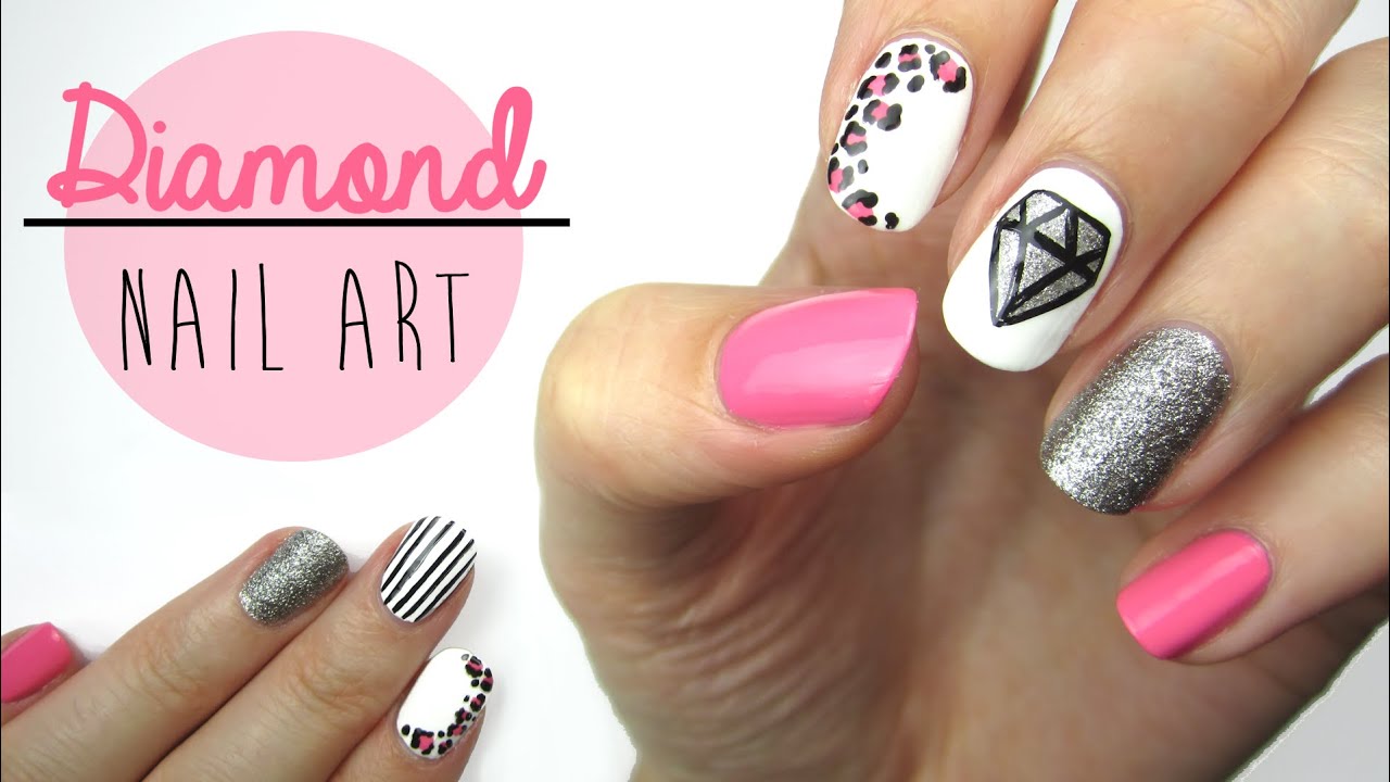 9. Diamond Nail Art Designs for a Glamorous Look - wide 10