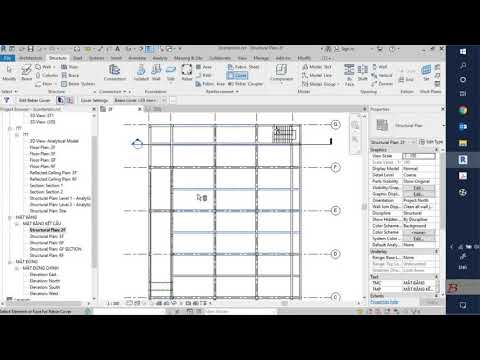 Revit Structure- Bài 26 : Tạo lớp bê tông bảo vệ cho các cấu kiện