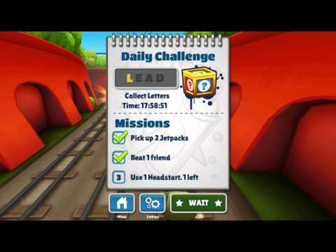 Subway surf как сделать daily challenge