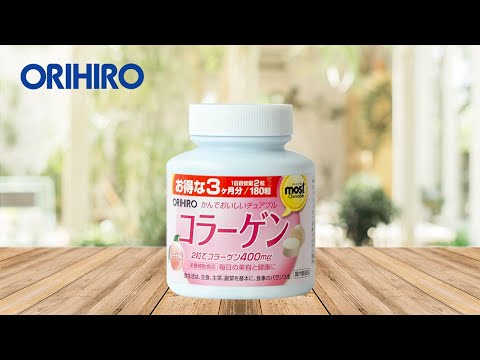 Viên nhai bổ sung Collagen Orihiro Most Chewable 180 viên (Vị đào)