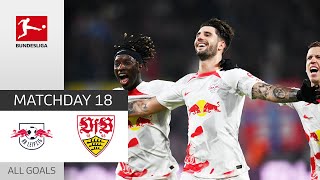 Szoboszlai Brace Decides Game | Leipzig - VfB Stuttgart 2-1 | Highlights | MD 18