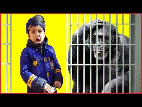 COPS VS GORILLA escaped || pretend play funny videos for kids || mcdonalds jai bista show