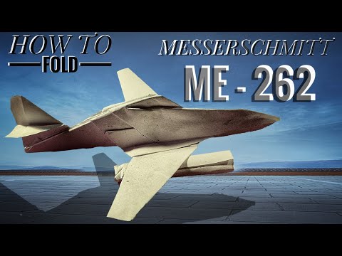 How to fold Messerschmitt me-262