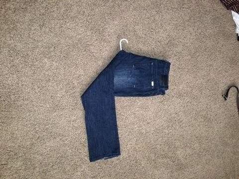 How to hang pants on a hanger. - YouTube