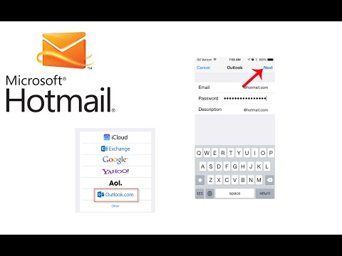 How to add Hotmail Email to iPhone iPad