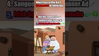 When Peter Griffin Did A Commercial In Family Guy
