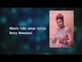 Webale kuba nange Lyrics (Audio)- Betty Muwanguzi - Ugandan Music