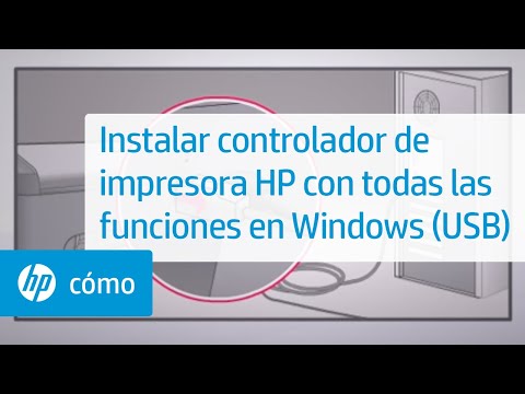 Instalar controlador de impresora HP con todas las funciones en