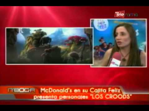McDonalds en su cajita feliz presenta personajes Los CROODS