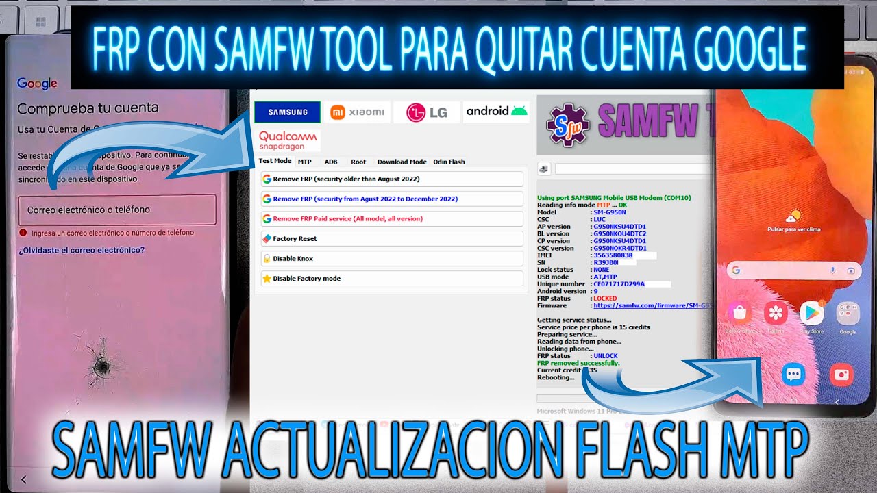 FRP REMOVE GOOGLE ACCOUNT WITH SAMFW ANDROID 9 10 11 AND 12 FRP REMOVE GOOGLE ACCOUNT WITH SAMFW ANDROID 9 10 11 AND 12
