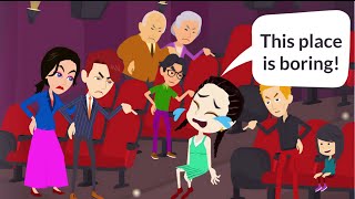 Mina Misbehaves At The Movie Theater And Gets Grounded - Mina English - English Communication Lesson