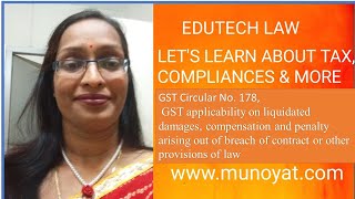 PART 1 #GST applicability on #liquidated damages, #notice pay #penalty #www.munoyat.com