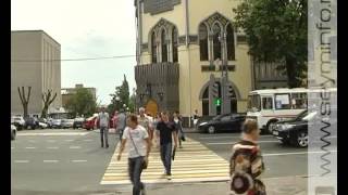 Video Odnostoronneye dvizheniye v tsentre Kurska: mneniye kuryan from SEIMTV, Magistralny drive, Kursk, Russia